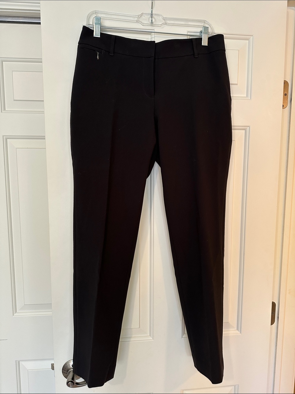 White House Black Market: Classic Black Straight-slim leg Dress Pants